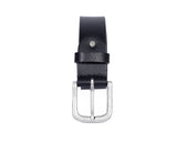 Genuine Leather Waist Belt with Durable Metal Buckle for Formal & Casual Wear