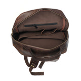 Full-Grain Leather Laptop Backpack – Professional Work Travel Bag