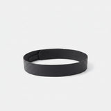 Black Genuine Leather Waist Belt – Adjustable Belt with Gold Buckle
