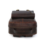 Full-Grain Leather Laptop Backpack – Professional Work Travel Bag