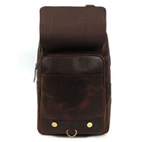 Full-Grain Leather Laptop Backpack – Professional Work Travel Bag