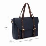 Genuine Leather Laptop Messenger Bag – Office Travel Satchel