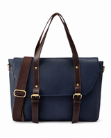 Genuine Leather Laptop Messenger Bag – Office Travel Satchel