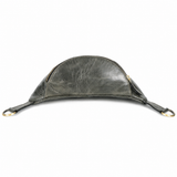 Leather Crossbody Waist Bag – Crescent Sling Bag with Adjustable Strap