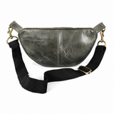 Leather Crossbody Waist Bag – Crescent Sling Bag with Adjustable Strap