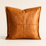 Genuine Leather Pillow Cover – Rustic Throw Cushion Cover