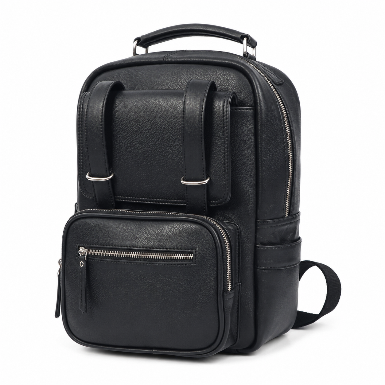 Premium Leather Laptop Backpack – Professional Travel Work Bag