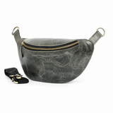 Full-Grain Leather Waist Bag – Crossbody Belt Bag for Travel