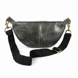 Full-Grain Leather Waist Bag – Crossbody Belt Bag for Travel