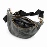Full-Grain Leather Waist Bag – Crossbody Belt Bag for Travel