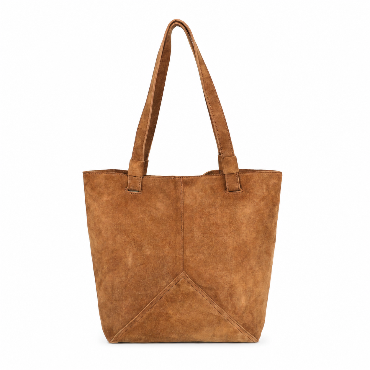 Suede Leather Tote Bag – Spacious Shoulder Bag for Work & Travel
