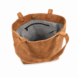 Suede Leather Tote Bag – Spacious Shoulder Bag for Work & Travel
