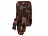 Genuine Leather Crossbody Sling Bag – Vintage Travel Shoulder Bag