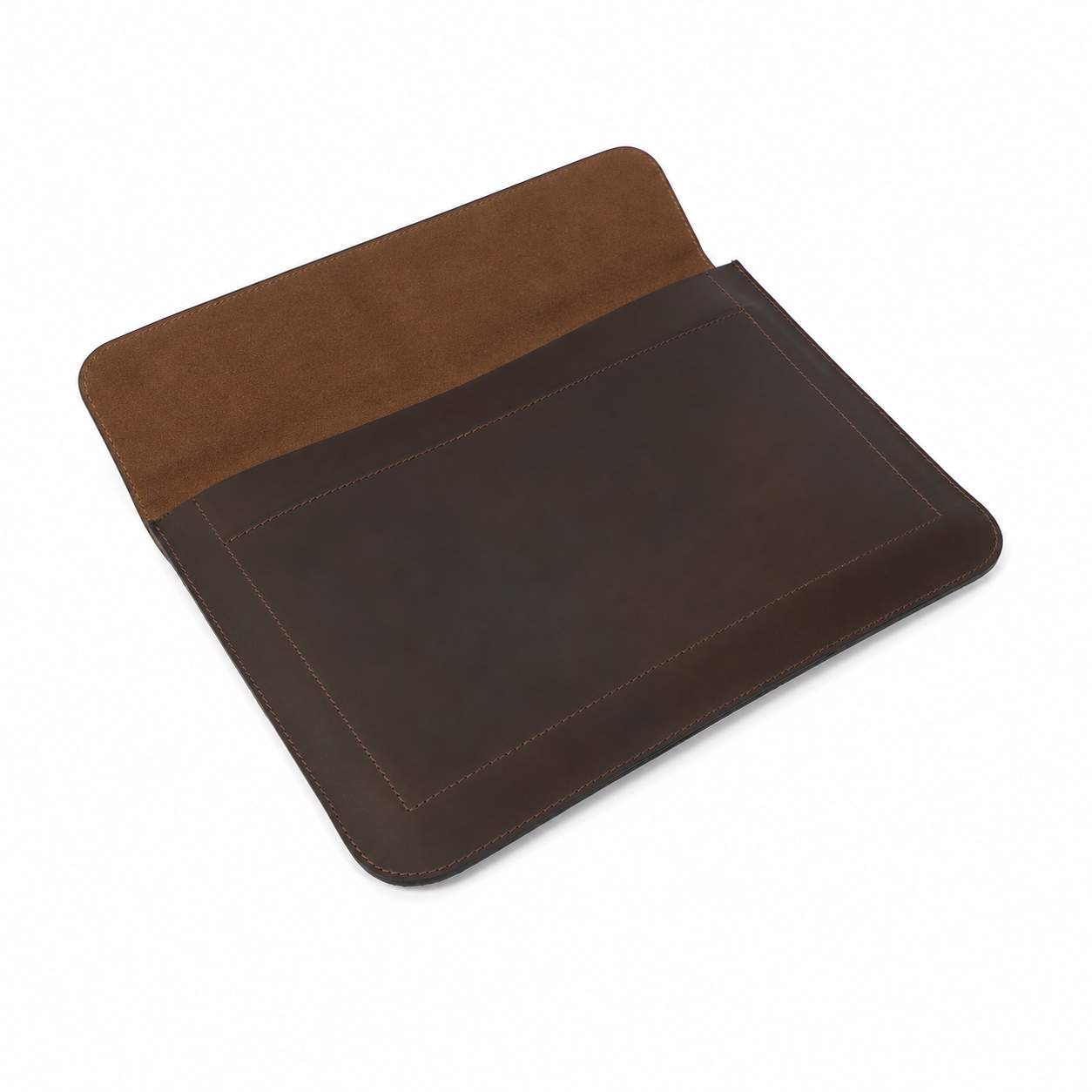 Leather iPad Sleeve – Magnetic Flap Tablet Case with Suede Lining