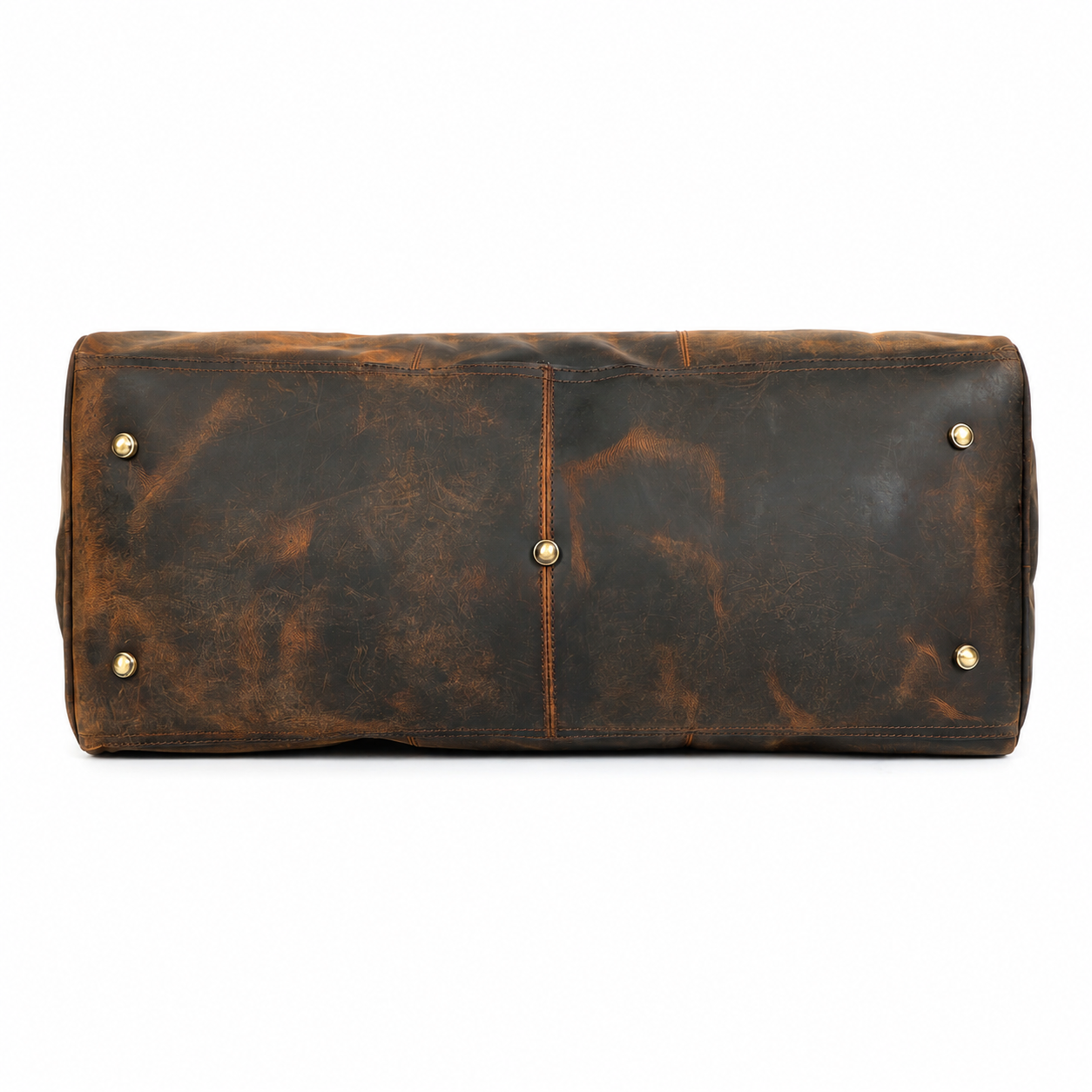 Full-Grain Leather Duffel Bag – Large Weekender Travel Bag