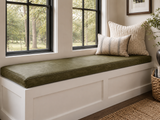 Custom Leather Bench Cushion – Made to Measure Window Seat & Dining Bench Pad