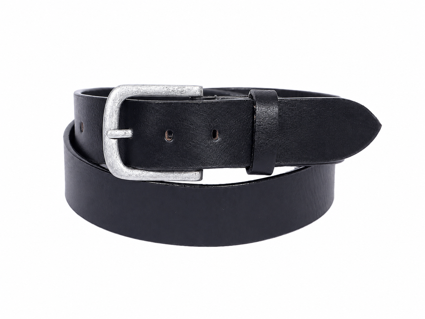 Genuine Leather Waist Belt with Durable Metal Buckle for Formal & Casual Wear
