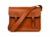 Genuine Leather Messenger Bag – Classic Laptop Satchel Shoulder Bag