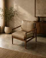 Custom Full-Grain Leather Sofa Cushion Cover – Made-to-Measure Seat Cover