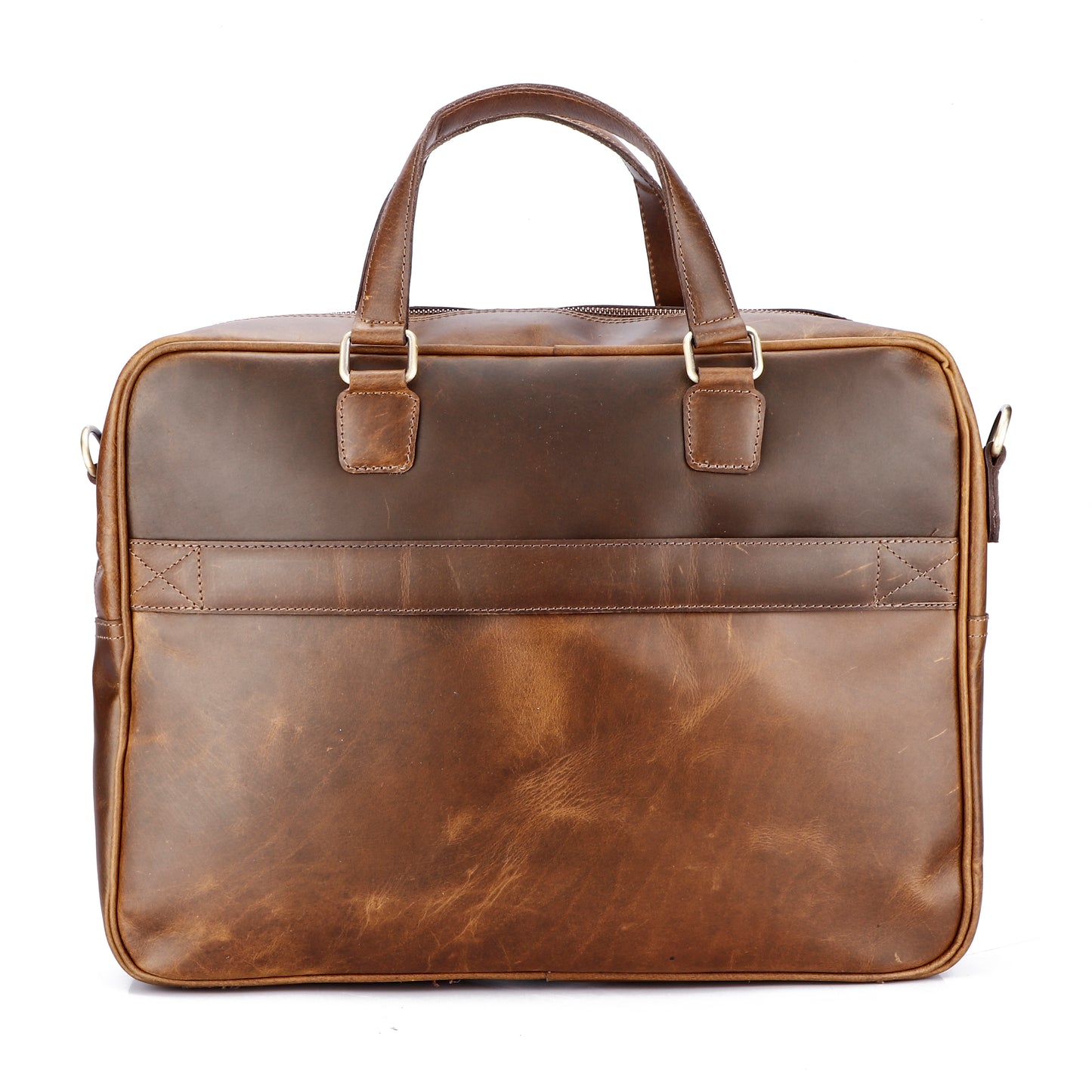 Vintage Leather Briefcase – Professional Laptop Office Travel Bag