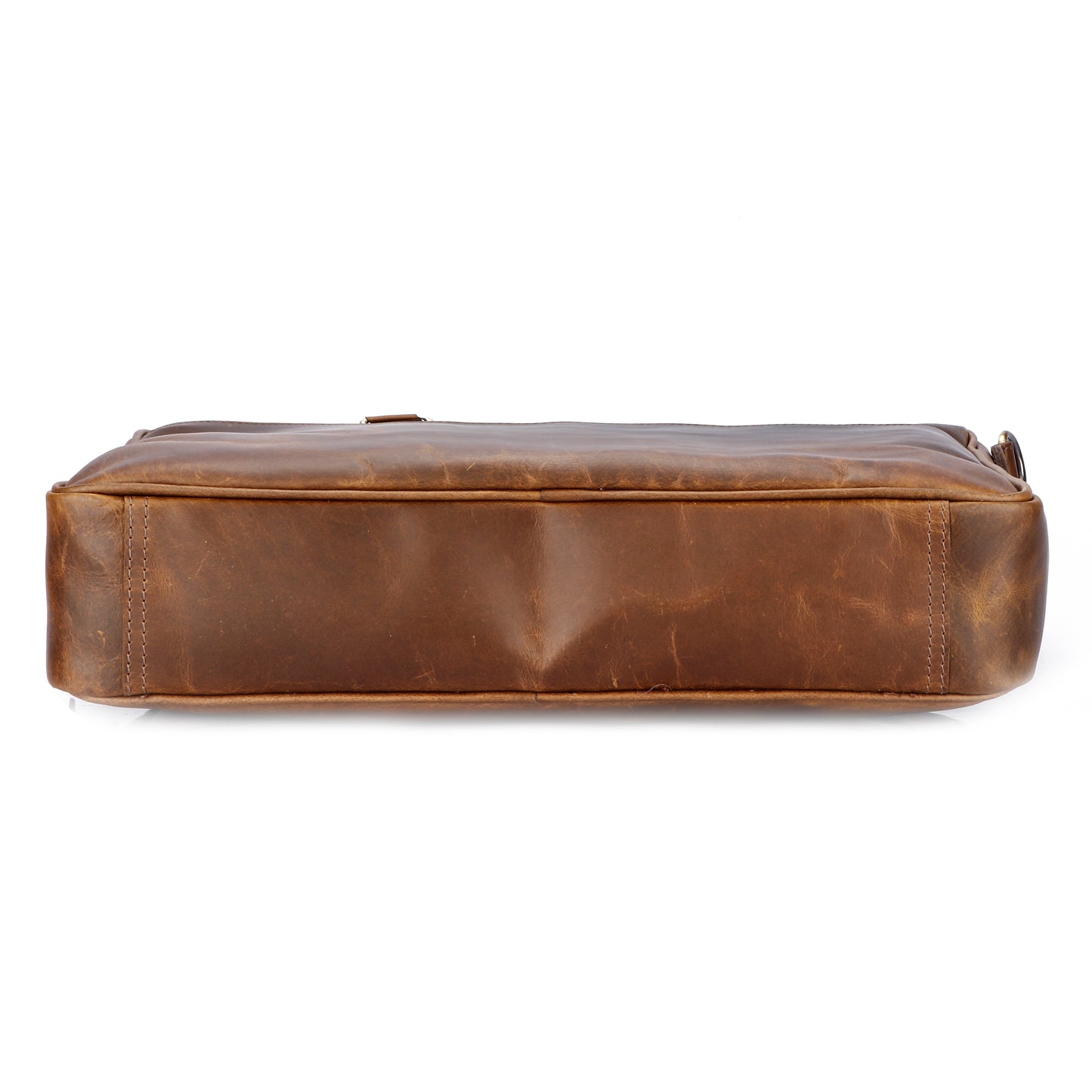 Vintage Leather Briefcase – Professional Laptop Office Travel Bag