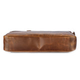 Vintage Leather Briefcase – Professional Laptop Office Travel Bag