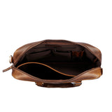 Vintage Leather Briefcase – Professional Laptop Office Travel Bag