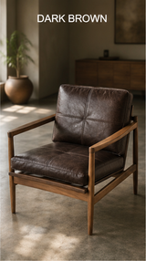 Custom Full-Grain Leather Sofa Cushion Cover – Made-to-Measure Seat Cover