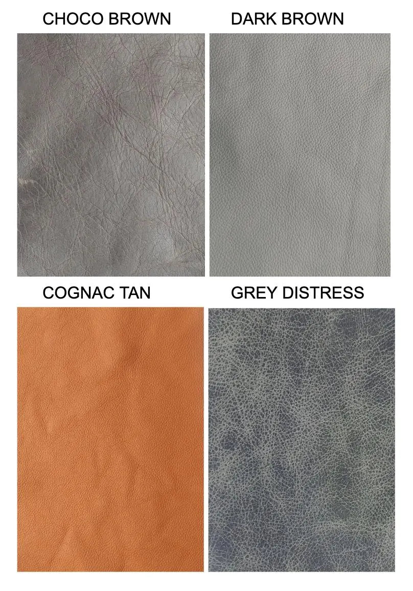 Custom Full-Grain Leather Sofa Cushion Cover – Made-to-Measure Seat Cover