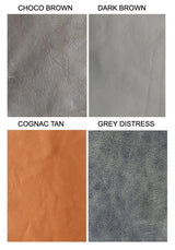 Custom Full-Grain Leather Sofa Cushion Cover – Made-to-Measure Seat Cover
