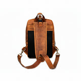 Men’s Tan Leather Crossbody Bag – Genuine Leather Sling Bag