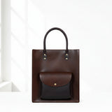 Brown Genuine Leather Shopper Tote Bag – Women’s Shoulder Bag