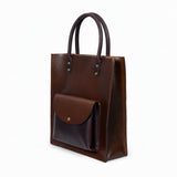 Brown Genuine Leather Shopper Tote Bag – Women’s Shoulder Bag
